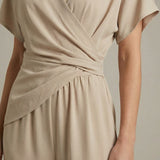 Colleen | Two Piece Set Wrap Top Cropped Pants