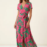 Floriane Soleil | Floral Wrap Summer Dress