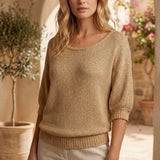 Leslie | Soft Knit Sweater Breathable Comfortable Fit
