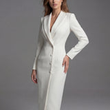 Natalie | Tailored Midi Blazer Dress