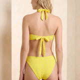 Soléa Mirabelle | Jacquard Bandeau Bikini Set