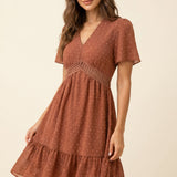 Jora Vivienne | Polkadot Ruffle Mini Dress
