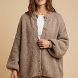 Marielle | Oversized Button Front Knit Cardigan