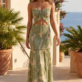 Aurelia Fiora | Floral Cut Out Maxi Dress