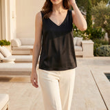 Camila Évelyne | Draped V Neck Top