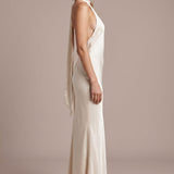 Sienna Valérie | Satin Wedding Guest Maxi Dress
