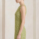 Elowira Céleste | Embroidered Boat Neck Mini Dress