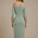 Ardena | Off-Shoulder Slit Evening Dress