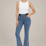 Sandra | Flared Jeans High Waist Stretch Denim