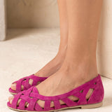 Vivara Noelle | Suede Cross Strap Sandals