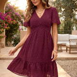 Jora Vivienne | Polkadot Ruffle Mini Dress