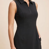 Rubi Élancé | Sporty Chic Polo Midi Dress