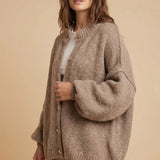 Marielle | Oversized Button Front Knit Cardigan