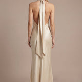 Sienna Valérie | Satin Wedding Guest Maxi Dress