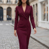 Natalie | Tailored Midi Blazer Dress