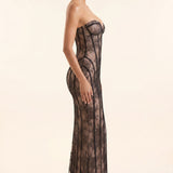 Seraphina Vale | Corset Maxi Evening Dress