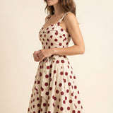 Rosie Monroe | Polkadot Pin Up Midi Dress