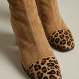 Zenvira | Contrast Ankle Boots Stable Bold Comfort