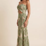 Aurelia Fiora | Floral Cut Out Maxi Dress