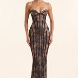 Seraphina Vale | Corset Maxi Evening Dress