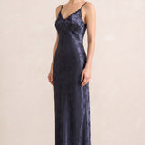 Nerissa Éclat | Jacquard Lace Wedding Guest Maxi Dress