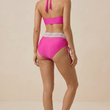 Nancy | Halter Neck Underwire Bikini High Waist Ruched Bottom