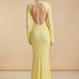 Adelheid Noelle | Lace Up Back Maxi Dress