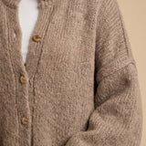 Marielle | Oversized Button Front Knit Cardigan