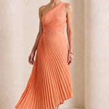 Amélisse Laurent | Pleated One Shoulder Wedding Guest Dress