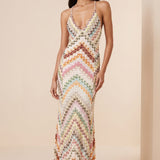 Alessia Monroe | Graphic Print Maxi Dress