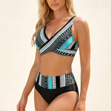 Soléna Geo | High Waisted Crossover Bikini