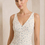 Léonie Fleur | Floral Chiffon Wrap Tank Top