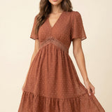 Jora Vivienne | Polkadot Ruffle Mini Dress