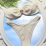 Seychelle Glow | Ruched Bandeau Ring Bikini Set