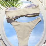 Seychelle Glow | Ruched Bandeau Ring Bikini Set
