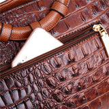 Oriana | Crocodile Pattern Handbag Top Handle Shoulder Strap