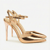 Jamie | Metallic Court Heels
