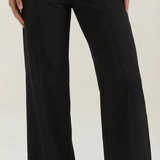 Dominique | Wide Leg Trousers High Waist Front Pleats