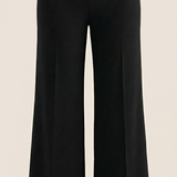 Dominique | Wide Leg Trousers High Waist Front Pleats