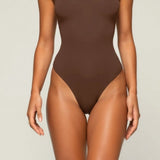 Zirelle | Plunge Square Neck Thong Shapewear Bodysuit