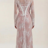 Isolde Amara | Lace Maxi Evening Dress