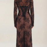 Isolde Amara | Lace Maxi Evening Dress