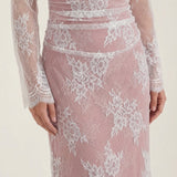 Isolde Amara | Lace Maxi Evening Dress
