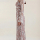 Isolde Amara | Lace Maxi Evening Dress