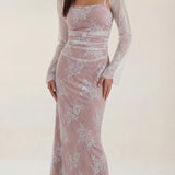 Isolde Amara | Lace Maxi Evening Dress