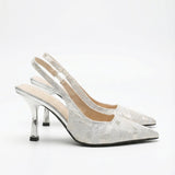 Vivienne Celeste | Slingback Pointed Toe Pumps