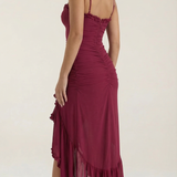 Rosalie Evienne | Ruffle High Low Wedding Guest Dress
