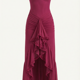 Rosalie Evienne | Ruffle High Low Wedding Guest Dress
