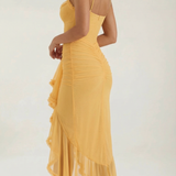 Rosalie Evienne | Ruffle High Low Wedding Guest Dress