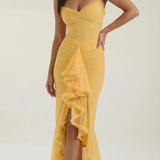 Rosalie Evienne | Ruffle High Low Wedding Guest Dress
